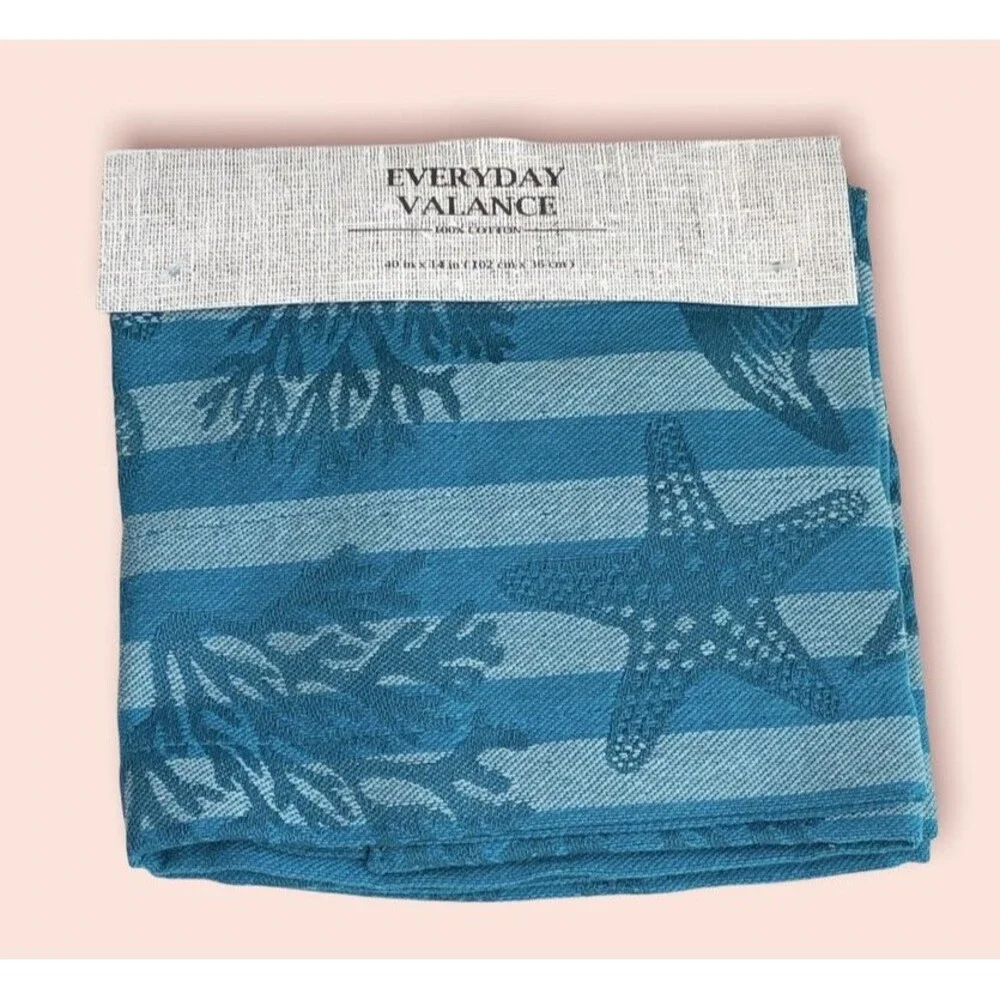 Starfish Coral Fish Valance 40x14